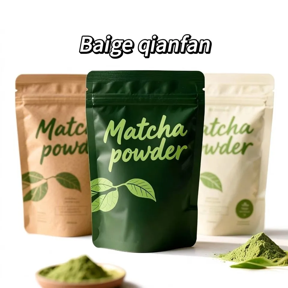 Matcha Powder Stand Up vrećica za pakovanje sa patentnim zatvaračem